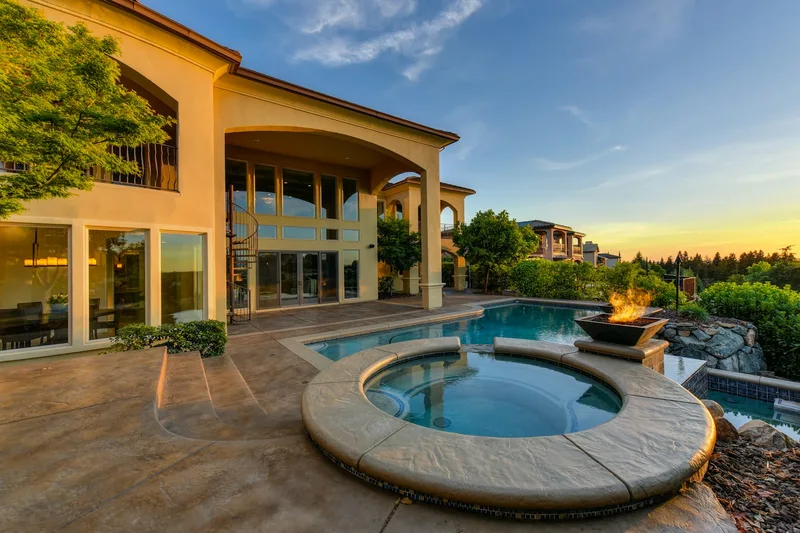 Mediterranean home under the banyans